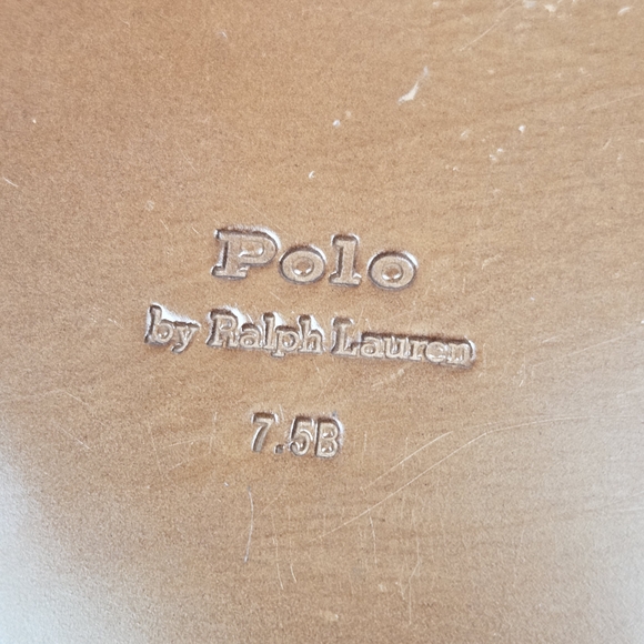 Polo Ralph Lauren Double O-Ring Leather Sandal Size 7.5 - Picture 10 of 11